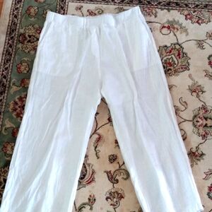 Wht Linen Pant NWOT